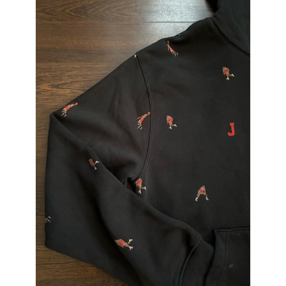 JORDAN ESSENTIAL HOLIDAY FLEECE PULLOVER MENS SZ M LIFESTYLE HOODIE DV9392-010 - Picture 3 of 14